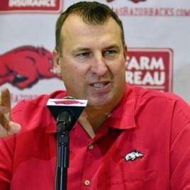 Arkansas Football Coach Bret Bielema Kicks Off Little Rock Touchdown Club