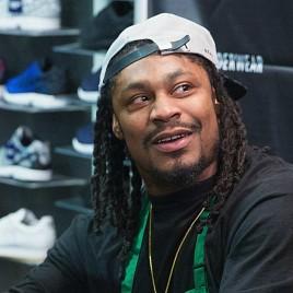 Retired Running Back Marshawn Lynch Attends BMOC Career Summit