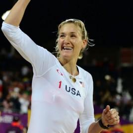 Olympic Star Kerri Walsh Jennings Makes Appearance at California High School
