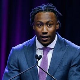 New York Giants Wide Receiver Brandon Marshall Speaks at UFC Athlete Retreat