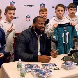 Eagles Defensive Star Fletcher Cox Holds Autograph Signing in Philadelphia
