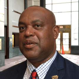 Howard Football Coach Mike London Speaks at School Reading Event