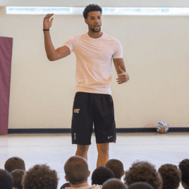 Milwaukee Bucks Star Michael Carter-Williams Speaks at ABA Camp in Massachusetts