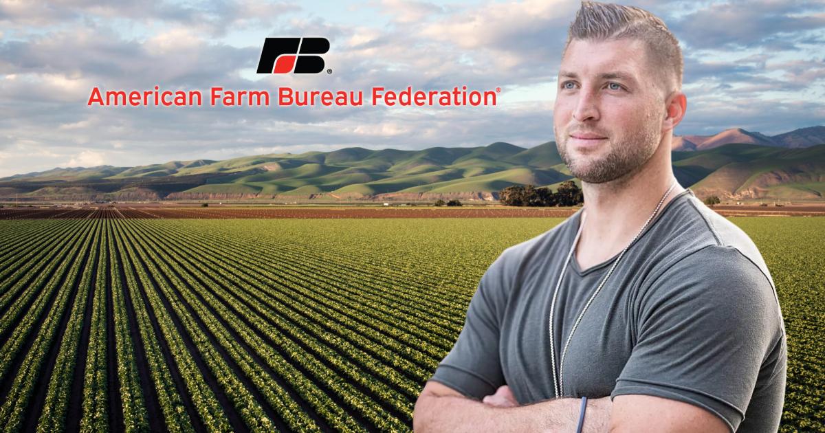 Tim Tebow Set to Inspire as American Farm Bureau Convention Keynote Speaker