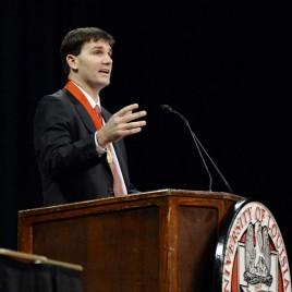 Former NFL Quarterback Jake Delhomme Gives Commencement Address at UL-Lafayette