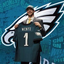 New Philadelphia Eagles Quarterback Carson Wentz Participates in Host of NFL Draft Week Promotions