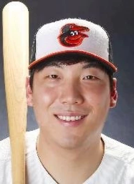 Baltimore Orioles' Hyun Soo Kim, of South Korea, doubles in the