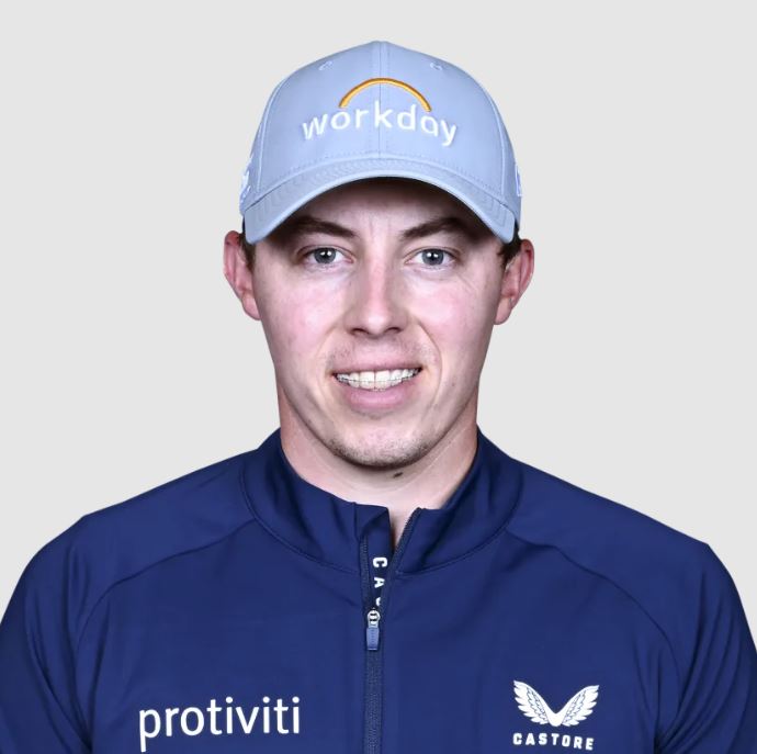 Castore Golf - Matt Fitzpatrick Blue Golf Shirt - Campaign 2022