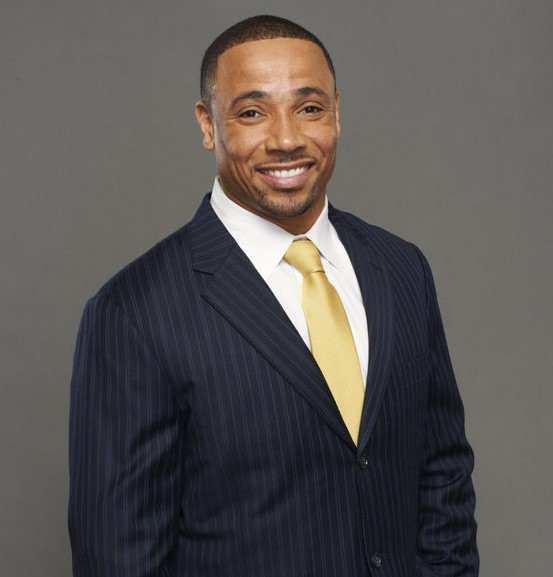 New England Patriots safety Rodney Harrison is dressed for the